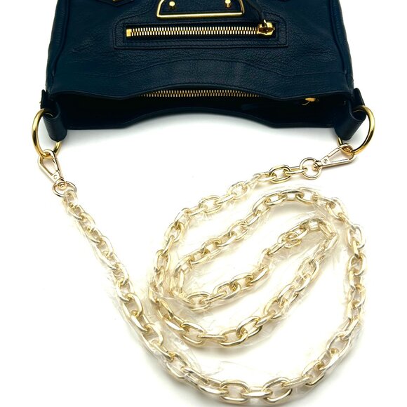 FINAL DROP!  Balenciaga Metallic Edge  Hip Crossbody / Clutch Shoulder Bag EUC - Picture 16 of 16